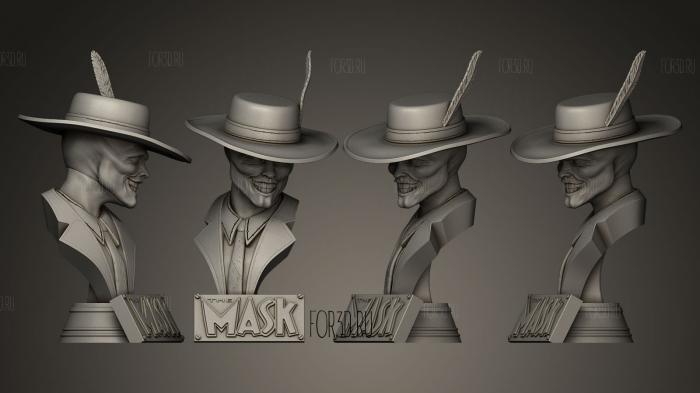 The Mask stl model for CNC